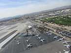 Las Vegas privata flygplats från luften.